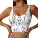 thumbnail image 1 of Fotbe Lavender Flowers Sujetador Deportivo Largo sin Aros para Mujer con Almohadillas y Soporte Medio, Transpirable y Absorbente, Camiseta Tipo Chaleco o Tank Top-Large, 1 of 8
