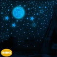 thumbnail image 3 of XWSHYW Pegatinas de Pared Dormitorio Azul Luminoso Verde Sala de Estar Estudio Decoración Del Hogar Pared, 3 of 6
