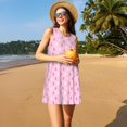 thumbnail image 3 of JUNZAN Robes d'Été Imprimées Sensibilisation au Cancer du Sein pour Femmes 2025, Robes d'Été Sans Manches Col Rond Ample avec Poches, 3 of 7