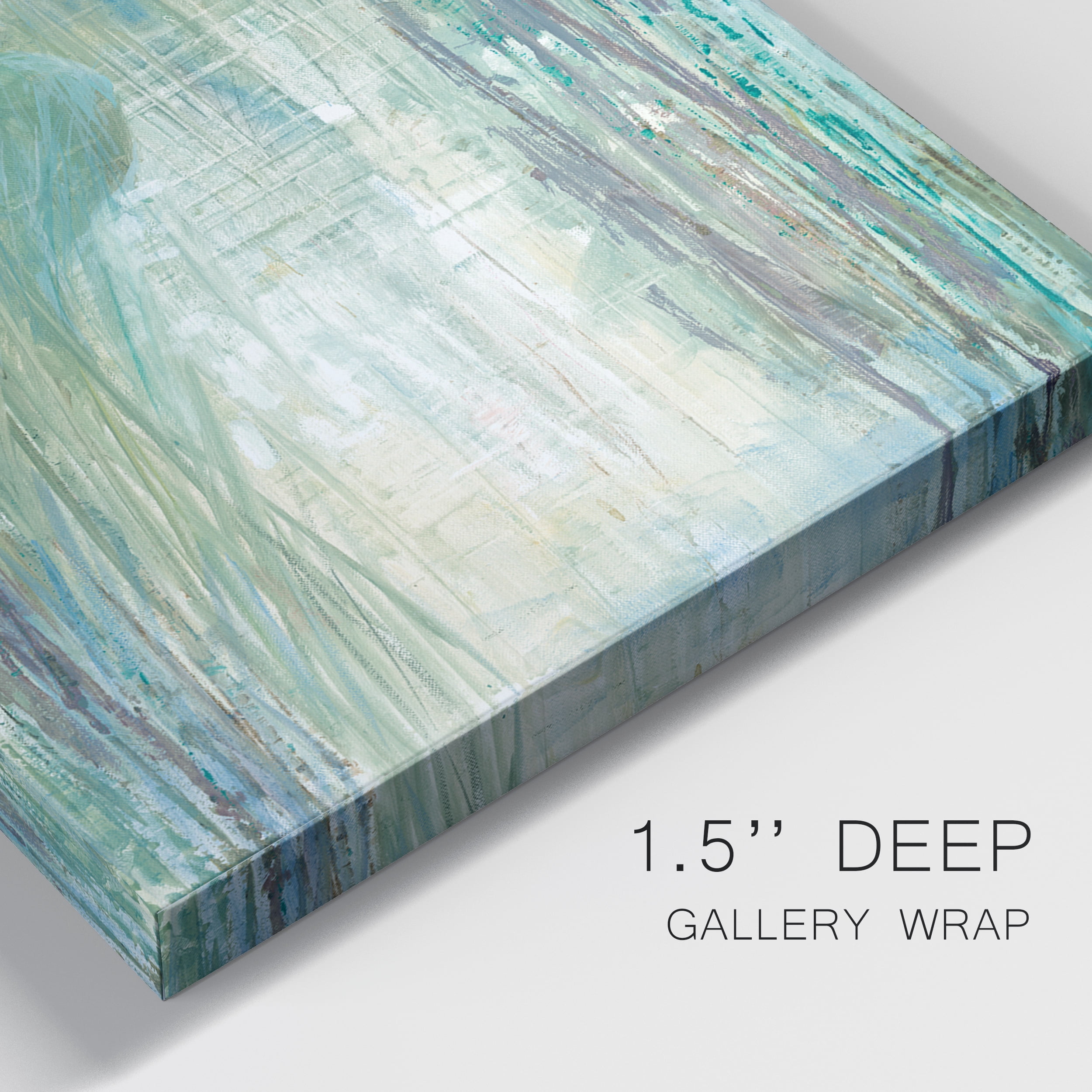Morning Egret I Premium Gallery Wrapped Canvas - Ready to Hang - Set of 2 - 8 x 12 Each