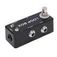 thumbnail image 2 of LHCER Mini Effect Box,True Bypass Effect,Guitar Loop Effect Metal Black Mini Pedal True Bypass Channel Selection For Electric Bass, 2 of 8