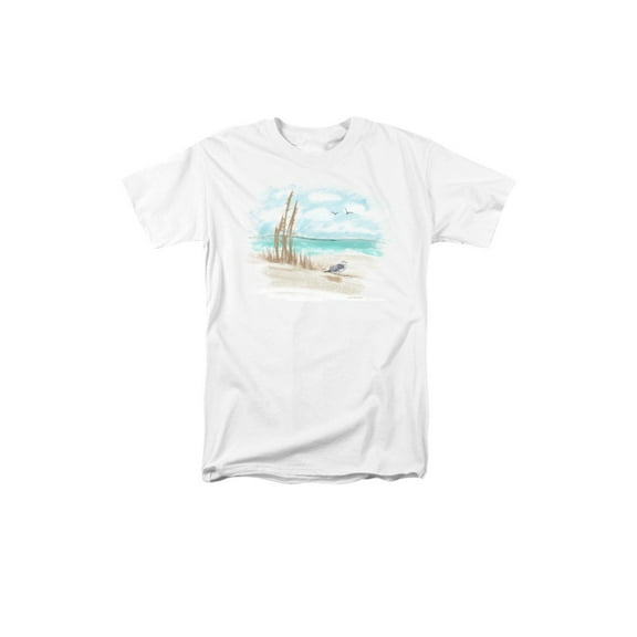 seagulls on the shore funny adult t-shirt tee