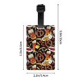 thumbnail image 4 of Luggage Tags for Suitcases, fries beer sausage Leather Bag Luggage Tags ID Label Tags Privacy Protection Travel Bag Labels, 4 of 6
