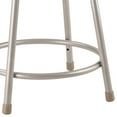 thumbnail image 6 of NPS 6400 Series 18" Modern Vinyl Padded Steel Metal Heavy Duty Stool in Gray, 6 of 8