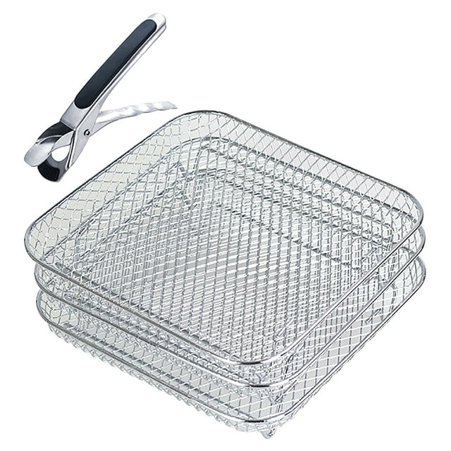 Panier de Friteuse en Acier Inoxydable pour Four Grille-Pain, Accessoires de Friteuse pour Four Grille-Pain, avec Panier de Friteuse de Remplacement pour Four Grille-Pain en Acier Inoxydable