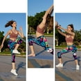 thumbnail image 6 of High Waist Printed Yoga Leggings Gym Pants Capris for Women, Not See-Through, Suitable for Running, Fitness, Yoga, 6 of 6
