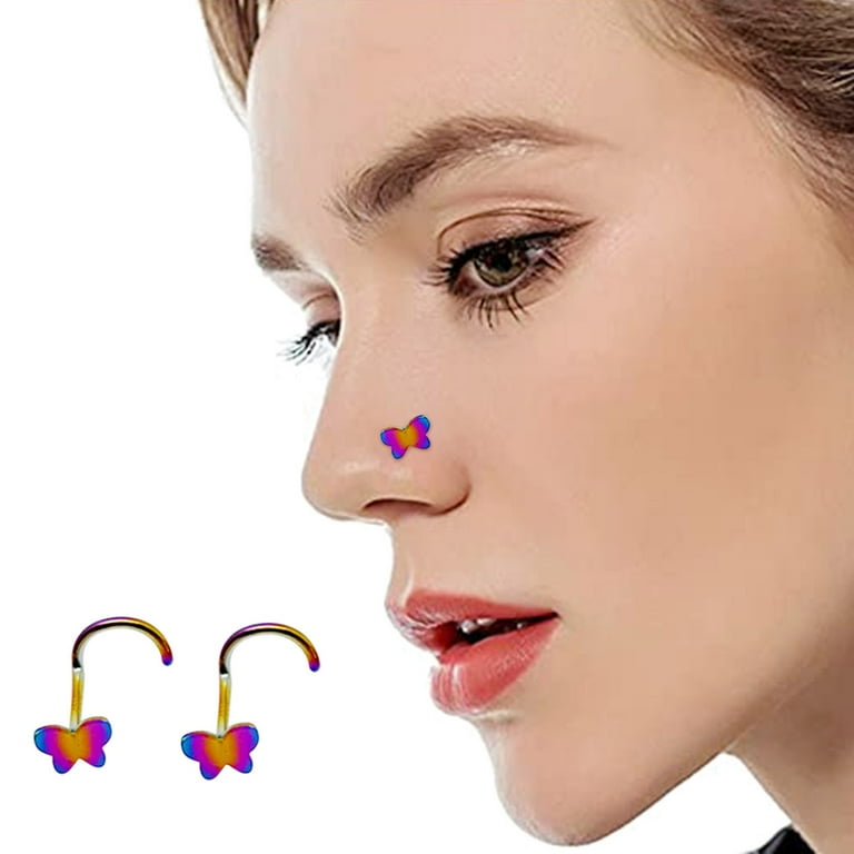Hoop nose shop rings walmart
