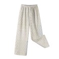thumbnail image 6 of Halloween Pajama Pants Women with Pumpkin Pattern Long Sleep Pants | Stretch Elastic Waist Wide Leg Loungewear Cozy Spooky-Season Everyday Bottoms Yellow M, 6 of 9