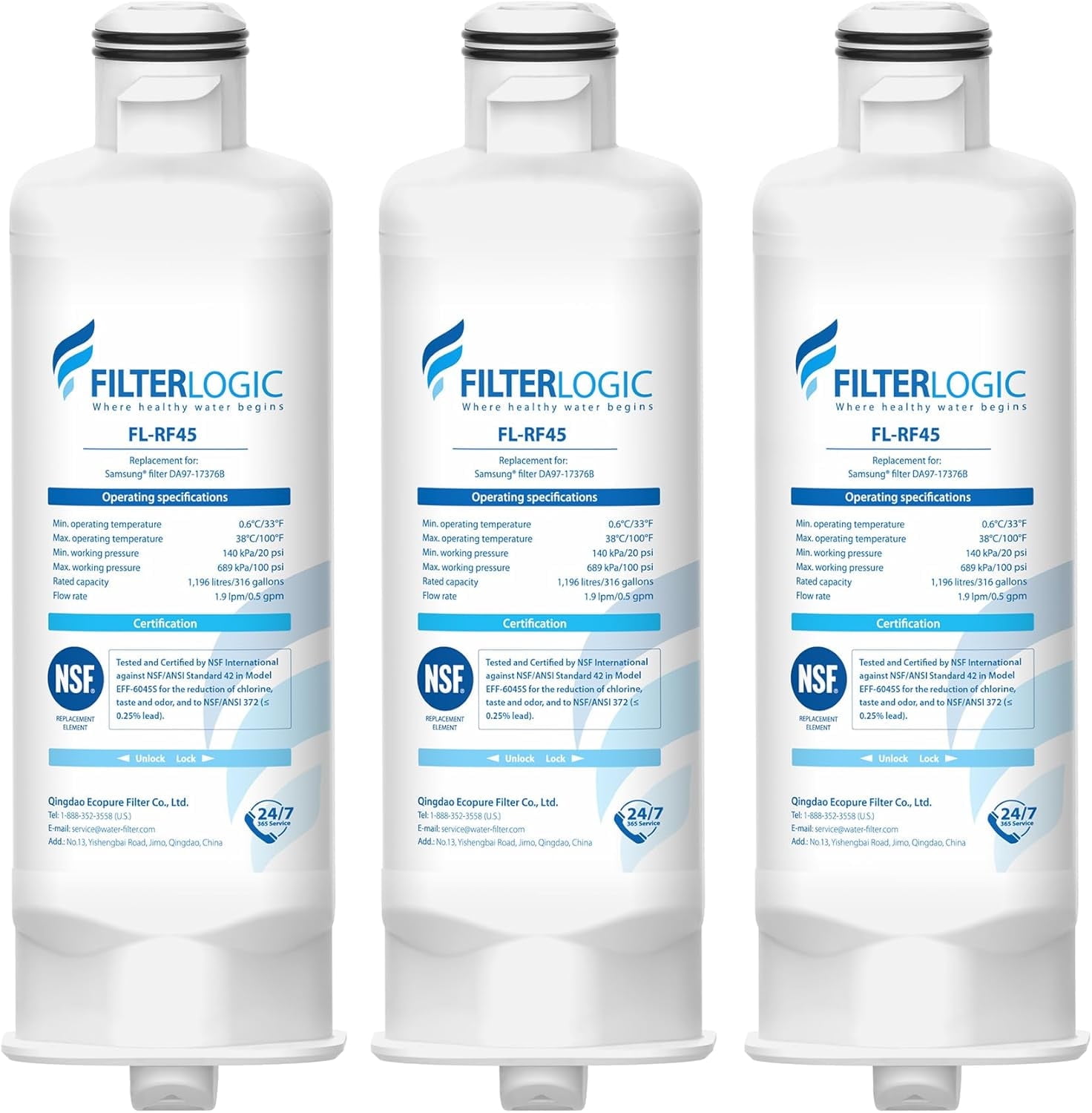Waterdrop Refrigerator Water Filter Replacement for Samsung