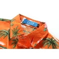 thumbnail image 5 of SSLR Big Boys Flamingos Hawaiian Shirt Button Down Shirt Short Sleeve Luau Shirt for Kids, 5 of 8