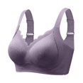 thumbnail image 5 of MVRLSH Jelly Bras For Women Womens Plus Size No Underwire Bra Thin Breathable Beauty Back Lightweight Soft Support Purple M-3Xl, 5 of 9