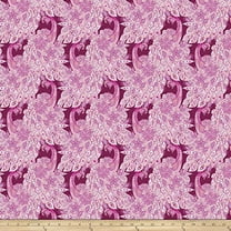 FreeSpirit Fabrics Corinne Haig Paradise Peacock Pardise Fuchsia Fabric by The Yard