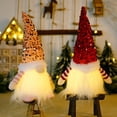thumbnail image 7 of 11.8" Lighted Christmas Gnome Faceless Doll Santa, Light Up Elf Holiday Present, Battery Operated Winter Tabletop Christmas Decorations Figurines, 7 of 7