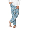 thumbnail image 2 of Susaid Rose Flowers Print Soft Teen Sleep Pants, Long Pajama Bottoms with Two Pockets and Elastic Waist, Designed for Ages 5-16-Small, 2 of 6