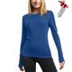 thumbnail image 2 of Chaqueta deportiva,Conjunto de camiseta y calcetines de manga larga para mujer, cuello redondo, informal, mezcla de poliéster, talla mediana, sopatenor, 2 of 9