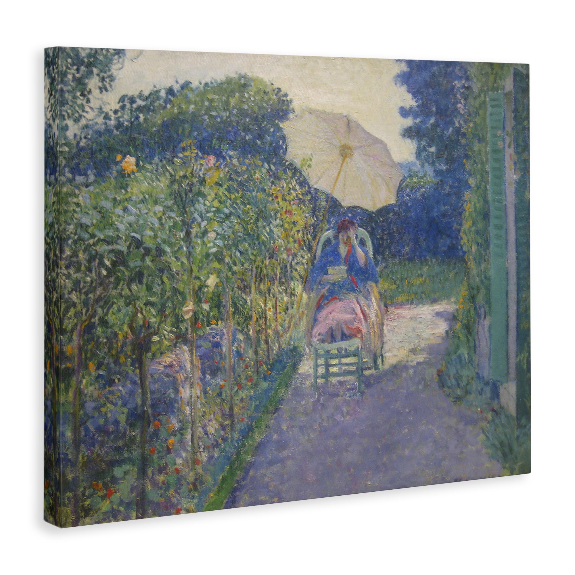 Stupell Industries Classical Woman in Garden Landscape & Nature Painting Wrapped Canvas Art Print Wall Art, 30 x 24