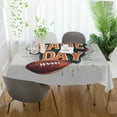 thumbnail image 3 of Yayeee Tablecloths 54" x 54" Rectangle Wrinkle Resistant Party Table Cover, Game Day, 3 of 8