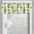 thumbnail image 2 of Ambesonne Fruits Valance Pack of 2, Sliced Avocados and Lemons, 42"X12", Multicolor, 2 of 5