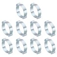 thumbnail image 1 of Unique Bargains 30 Pack 31-34mm Double Ear Hose Clamp, Galvanized Steel Crimp Rings, 1 of 6