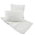 thumbnail image 3 of NoÃ«l Blanc Faux Fur Design White Holiday Christmas Throw Pillow (12"x20" Pillow Case+Insert), 3 of 3