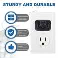 thumbnail image 3 of Uxcell 24 Pack Outlet Covers Proofing, Electrical Safety Plug Covers Outlets Socket Proof Caps Easy Install Plug Power Sockets Protectors for 2-Prong Wall Plate, Black, 3 of 6
