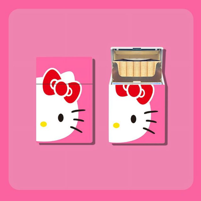 Caja de cigarrillos antipresión con dibujos animados de Hello Kitty, bonita, creativa, impermeable, personalizada, para esconder cigarrillos, regalo para novio