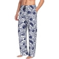 thumbnail image 6 of Rateoe Blue Fish1 Pattern Men’s Ultra-Soft Comfy Pajama Lounge Pants Sleepwear,Comfortable Lounge Wear,lightweight Pajamas, Casual Home Wear-Large, 6 of 6