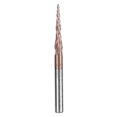 thumbnail image 3 of Herwey Tapered Milling Cutter Ball Nose End Mills Tungsten Steel Carbide 2 Flute Router Bits For 3D Wood Engrave For Woodworking For, 3 of 8