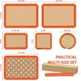 thumbnail image 2 of Silicone Baking Mats - Non Slip, Non Stick Reusable Mats, Oven Liner, Counter Mat, Set of 6, 2 of 4