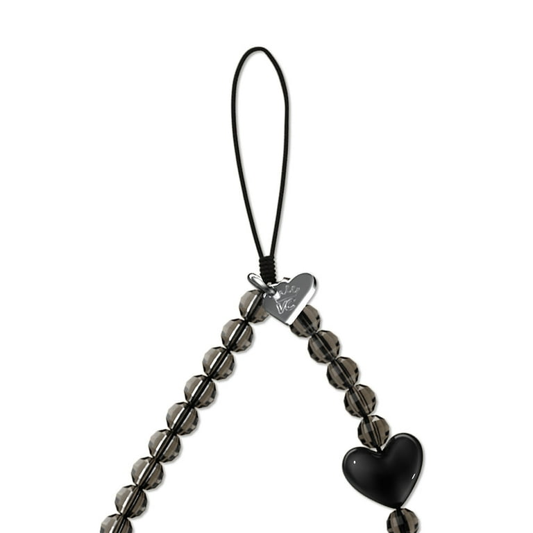 Velvet Caviar Phone Charm - Black Hearts - Walmart.com
