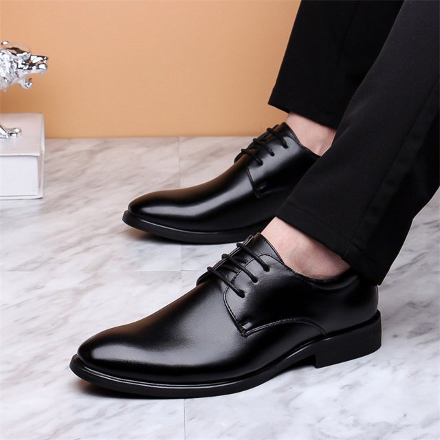 Zapatos de cuero para hombre de primavera y verano, zapatos casuales formales de tendencia empresarial, zapatos para hombre