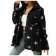 thumbnail image 2 of Pntutb Mujeres Moda Turndown Collar Manga Larga Sin Capucha Casual Outwear Chaquetas Liquidación Pntutb Pntutb-732, 2 of 8