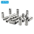 thumbnail image 3 of Unique Bargains Adaptateurs de Filetage Manchon Réducteur Écrou 20 Pcs M8x1.25 Mâle à M6x1 Femelle Insert de Réparation Écrou 15mm, 3 of 7
