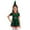Green, variant on iEFiEL Girls Christmas Miss Santa Dress Costume Velvet Tassels Tutu Dress with Hat Belt Red 9-12 Months