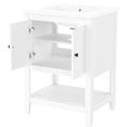 thumbnail image 3 of 24" Modern Bathroom Vanity with Ample Storage and Smooth - feeling Knobs, 3 of 6