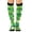 A Black, variant on Socks for Women Men Shamrock Striped Pattern Cotton Crew Sock Holiday Soft Knitted Medium Stockings Funny Novelty Irish St. Patrick Day Dark Blue
