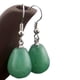 thumbnail image 3 of Pendientes colgantes con piedras preciosas en forma de lágrima de estilo bohemio Verde, 3 of 6
