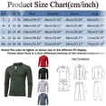 thumbnail image 2 of HBFAGFB Chemises de Travail à Manches Longues pour Hommes Chemise Décontractée à Boutons Col Rond Simple Slim Gris Taille 2TG, 2 of 4