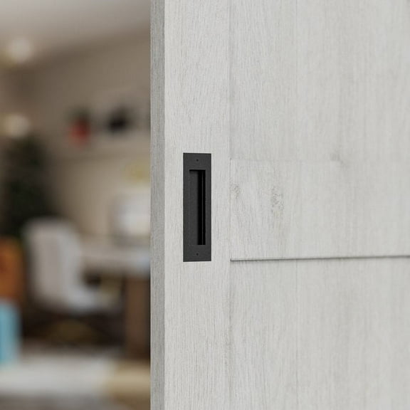 ATT Hardware 6 1/2"Rectangular Flush Barn Door Handle Pull Grab with Mount Screws Included 1-Pack