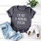 thumbnail image 2 of Gibobby Camisetas de verano para mujer Sack WomensO-Neck Short Fashion Pocket Plus Algodón Manga Tamaño Tee Casual Top Blusa de mujer(Gris,M), 2 of 5