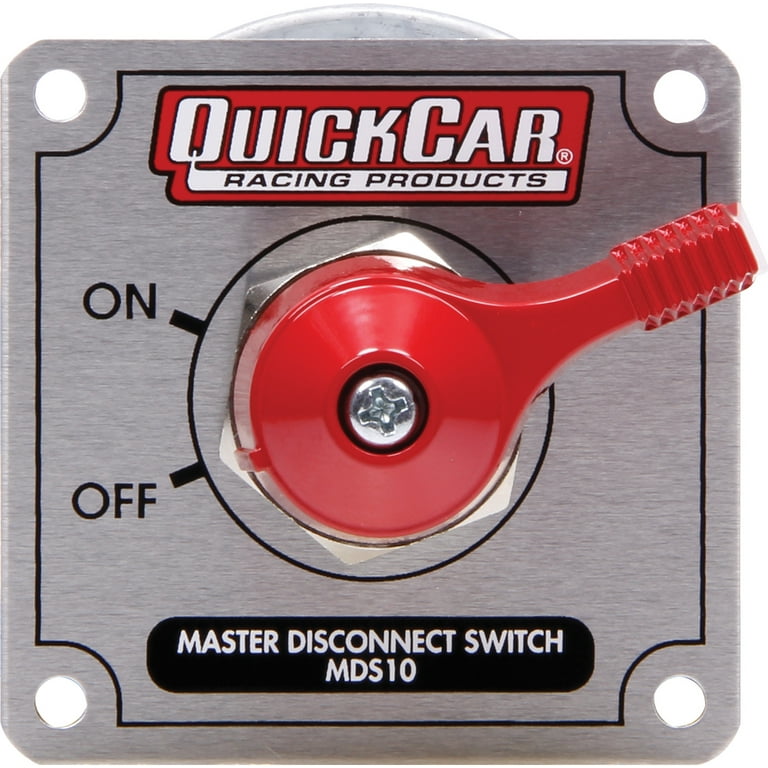 QuickCar Master Disconnect High Amp 4 Post Silver Plate