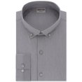 thumbnail image 1 of Kenneth Cole Mens Technicole Button Down Dress Shirt, Grey, 15" Neck 32-33" Sleeve, 1 of 1
