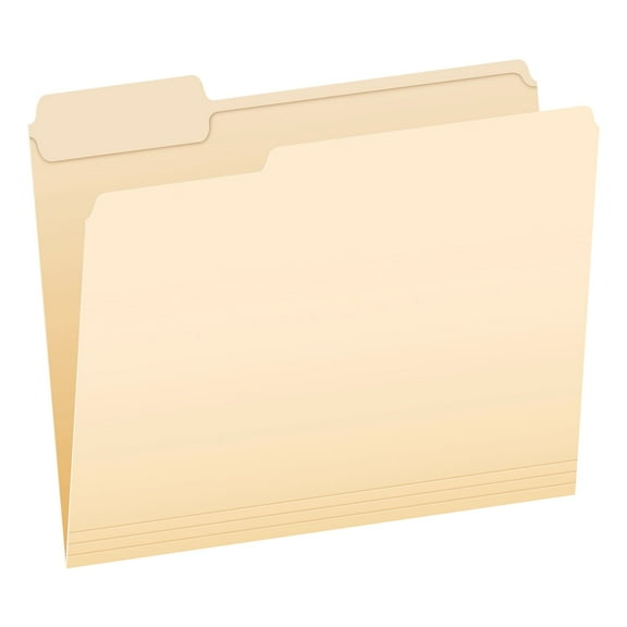 Pendaflex File Folder 1-Tab Left Position Letter Size Manila 100/Box (R752 1/3-1)