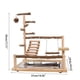 thumbnail image 2 of Hotsale Bird Swing Toy Wooden Parrot Perch Stand Playstand With Chewing Beads Cage Playground Bird Swing Toy Wooden Parrot Perch ShopWise Round, 2 of 21