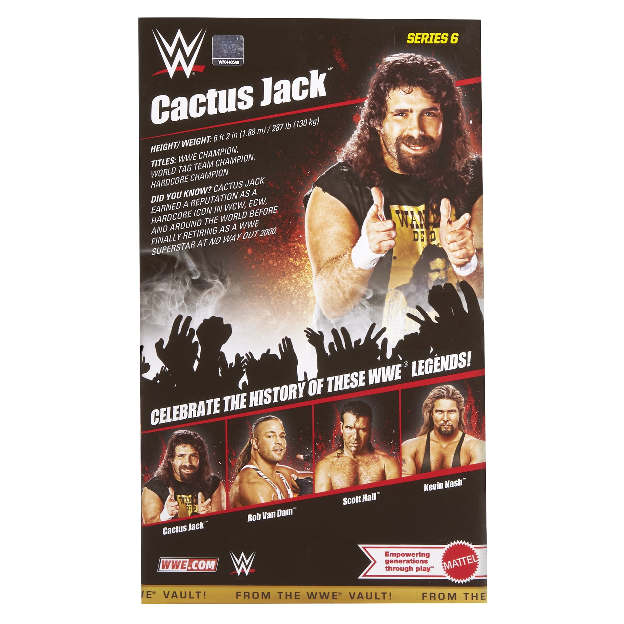 Cactus Jack (Barbed Wire 2x4) - WWE From the Vault Ringside Exclusive Series 6 Mattel WWE Toy Wrestling Action Figure