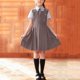 thumbnail image 2 of Odeerbi Niñas 2 Piezas Preppy Outfit Botón de Manga Larga Camisa de Vestido y Trajes Plisados Conjunto de Vestido Uniforme Escolar, 2 of 6
