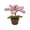 #A02-Pink, variant on Pure Hand Crochet Lily Home Decor, Authentic Fake Lily Flower, Beautiful Purple Weaving Accent, Retro Indoor Ornament, Small Table Display Ornament for Office Use