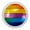 Multi2, variant on imobaby 4 Pcs Plastic Round Cabinet Knob Home Decor - Horizontal Stripes Rainbow Color