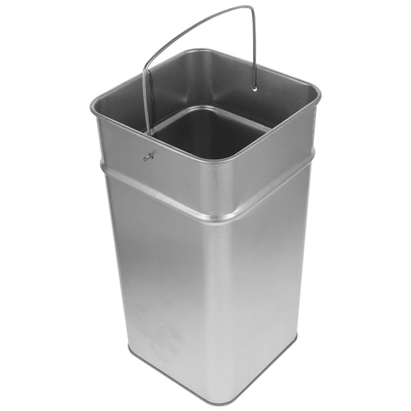 HOMEMAXS  Recycle Trash Can Recycling Bin Barbed Wire Metal Lidless Purple Large