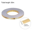 thumbnail image 2 of Uxcell Molding Trim Gap Sealing Tape 0.39" x 164ft Self Adhesive Home Decorative Trim Brushed Gold Tone (Thickened), 2 of 5